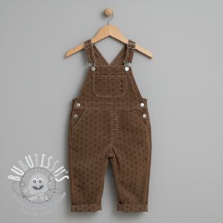 Tissu velours cotelé STRETCH Little bunny taupe