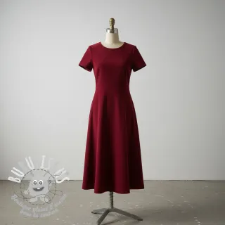 Tissu velours cotelé wine red