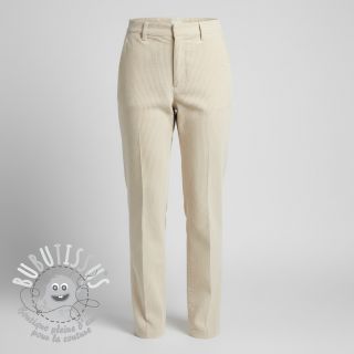 Tissu velours cotelé light sand