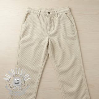 Tissu velours cotelé STRIPE ecru