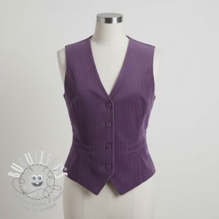 Tissu velours cotelé grape