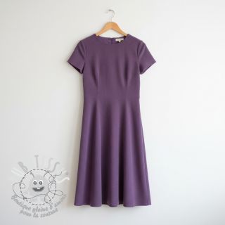 Tissu velours cotelé grape