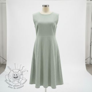 Tissu velours cotelé mint