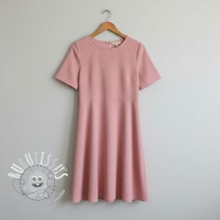 Tissu velours cotelé rose