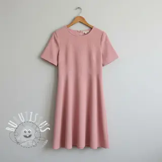 Tissu velours cotelé rose