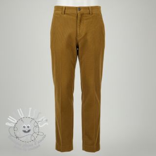 Tissu velours cotelé curry