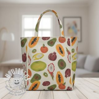 Tissu déco Linenlook Fruit digital print