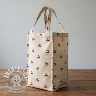 Tissu déco Linenlook Cherries natural