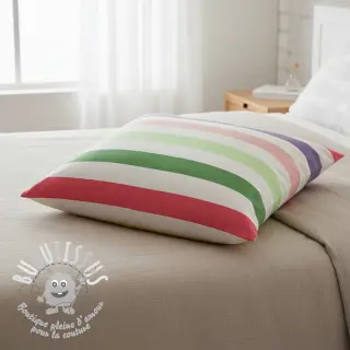 Tissu déco Stripes multicolour design C