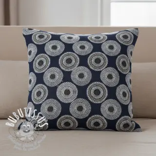 Tissu déco jacquard Jojoba marine