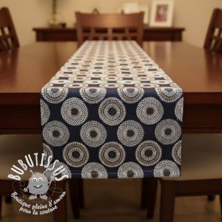 Tissu déco jacquard Jojoba marine