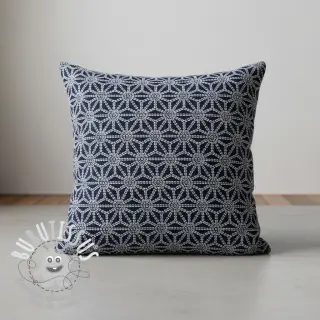 Tissu déco jacquard Bong marine