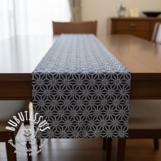 Tissu déco jacquard Bong marine