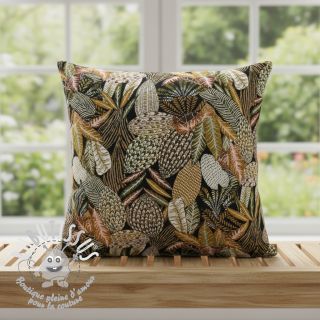 Tissu déco jacquard Egypte noir