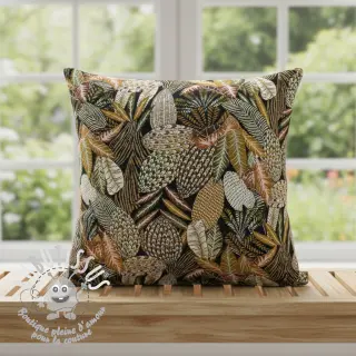 Tissu déco jacquard Egypte noir