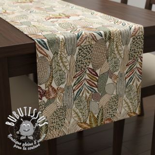 Tissu déco jacquard Egypte blanc