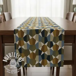 Tissu déco jacquard Mustang blue