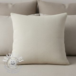 Tissu déco jacquard Saxo ecru