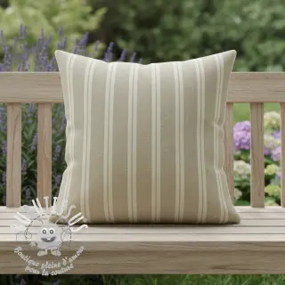 Tissu déco jacquard LINEN LOOK Etretat lin