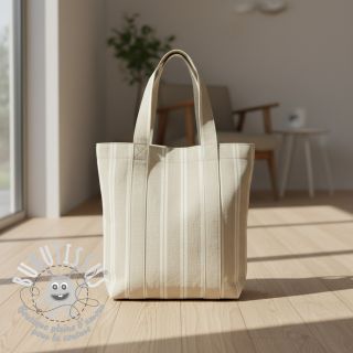 Tissu déco jacquard LINEN LOOK Etretat lin