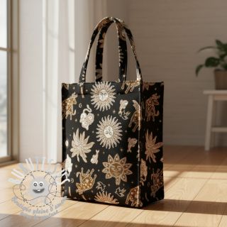 Tissu déco jacquard Pygmalion noir