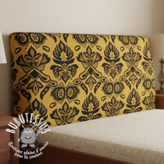 Tissu déco jacquard Baccara gold