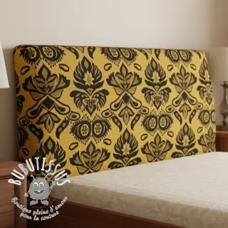 Tissu déco jacquard Baccara gold
