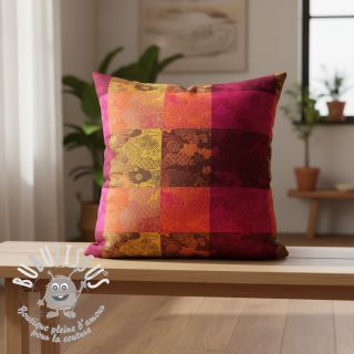 Tissu déco FRENCH TABLE CLOTH JACQUARD Niwa allover harissa