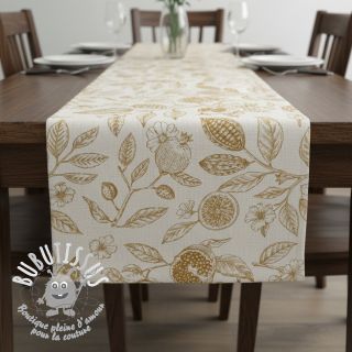 Tissu déco RUSTIC VINTAGE PRINT Granata peanut