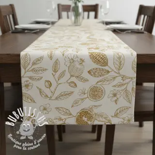 Tissu déco RUSTIC VINTAGE PRINT Granata peanut
