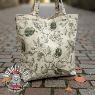 Tissu déco RUSTIC VINTAGE PRINT Granata kaki