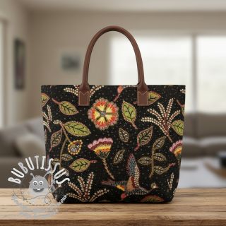 Tissu déco GOBELIN PREMIUM Primal Birdscape Art design A