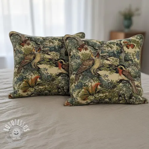 Tissu déco GOBELIN PREMIUM Bird Heritage Forest