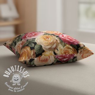 Tissu déco VELVET Romantic Rose Charm