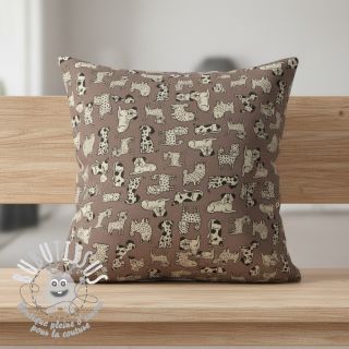 Tissu déco Linenlook premium Dog Wildlife Art