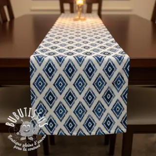 Tissu déco premium Rhombus navy