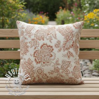 Tissu déco Ceylan terracotta