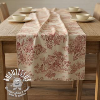 Tissu déco Gabrielle rouge