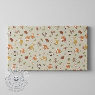 Tissu déco Linenlook premium Forest Friend Animal