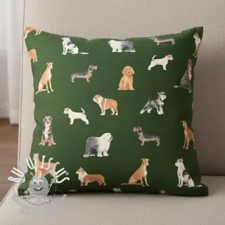 Tissu déco premium Dog Breed Mix