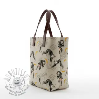 Tissu déco Linenlook Monkey Bananas