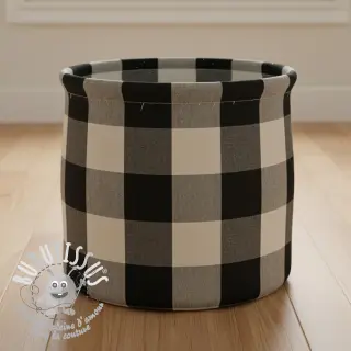 Tissu déco BIG Celestine noir