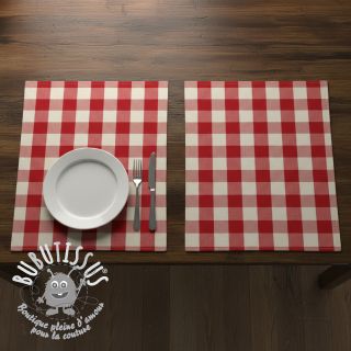 Tissu déco BIG Celestine rouge