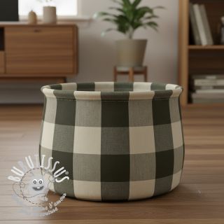 Tissu déco BIG Celestine kaki