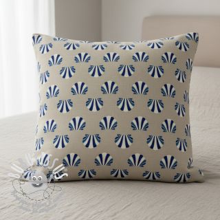 Tissu déco Linenlook Seashell blue
