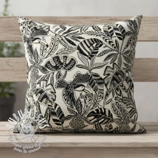 Tissu déco jacquard Fortuna blanc