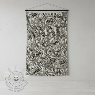 Tissu déco jacquard Fortuna blanc