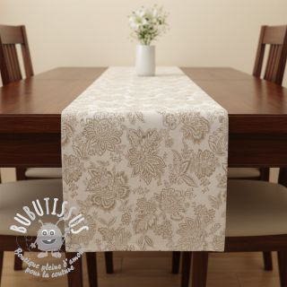 Tissu déco jacquard Jacobean lin