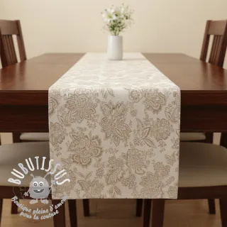 Tissu déco jacquard Jacobean lin