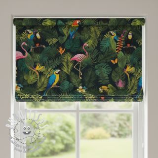 Tissu déco premium Tropical jungle bird digital print